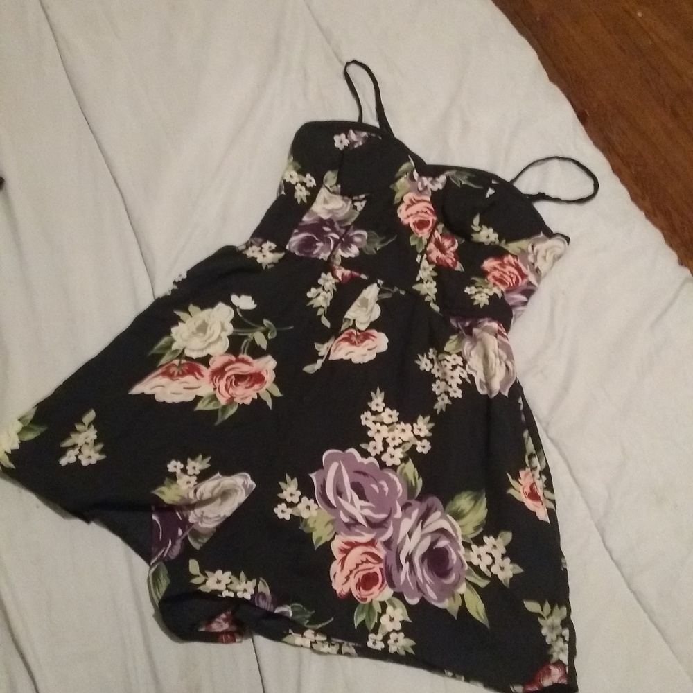 floral romper.